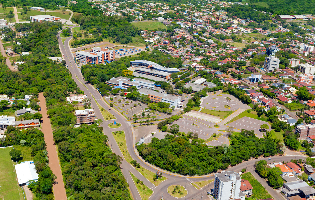 Imagem area do campus de lajeado