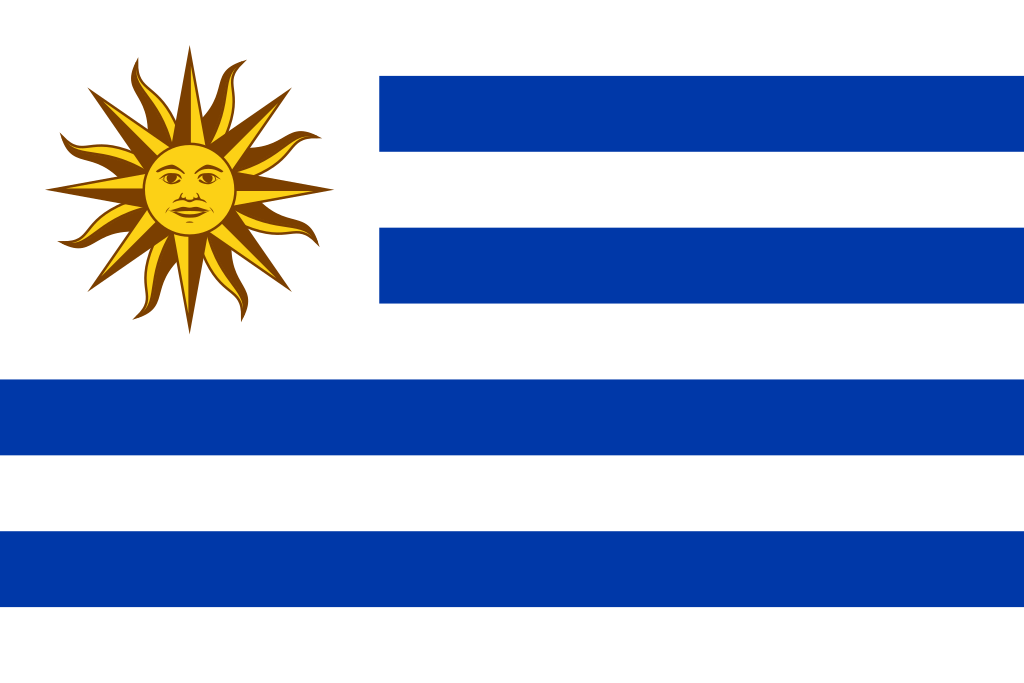 Imagem da bandeira do pas Uruguai